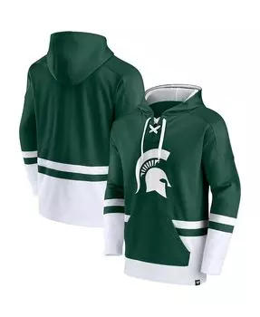 Мужская фирменная зеленая толстовка с капюшоном michigan state spartans first battle pullover Fanatics, зеленый