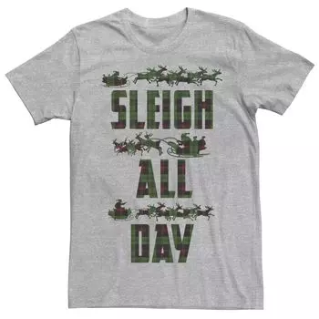 Мужская фланелевая футболка силуэта «Sleigh All Day» Licensed Character