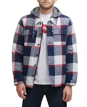Мужская фланелевая куртка-рубашка на подкладке из искусственной шерпы Levi's, мульти