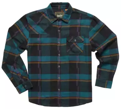 Мужская фланелевая рубашка Howler Brother Harker's Howler Brothers, цвет Backdrop Plaid Phntom Bl