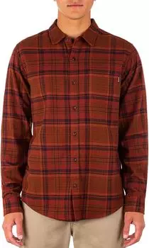 Мужская фланелевая рубашка Hurley с длинным рукавом из портлендской фланели