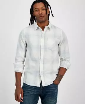 Мужская фланелевая рубашка на пуговицах в клетку And Now This, цвет Light Grey