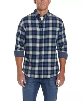 Мужская фланелевая рубашка под старину Weatherproof Vintage, цвет Dress Blues