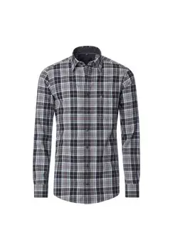 Мужская фланелевая рубашка повседневного кроя в клетку CASAMODA, синий