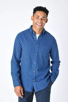 Мужская фланелевая рубашка с длинным рукавом Alfrington Burgs, синий