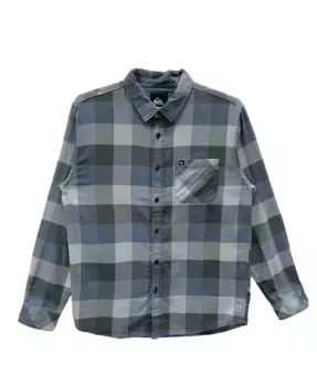 Мужская фланелевая рубашка с длинным рукавом Motherfly Quiksilver, зеленый