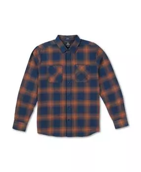 Мужская фланелевая рубашка с длинным рукавом netastone Volcom, синий