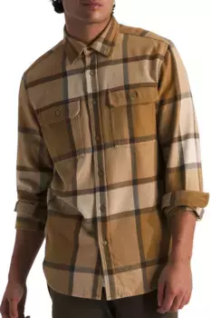 Мужская фланелевая рубашка The North Face Arroyo, цвет Utility Brown Bold Plaid