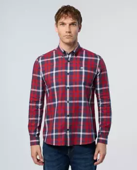 Мужская фланелевая рубашка в клетку North Sails, зеленый