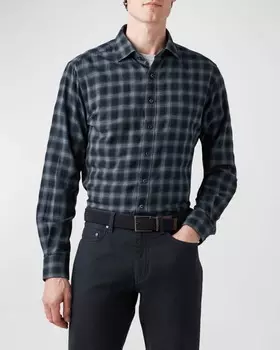 Мужская фланелевая спортивная рубашка Queenwood Rodd & Gunn