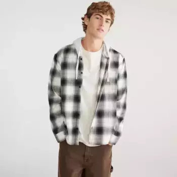 Мужская фланелевая толстовка с длинным рукавом Aeropostale, черный