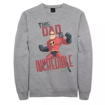 Мужская флисовая футболка Disney Pixar Incredibles «Этот папа невероятный» Licensed Character