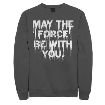 Мужская флисовая футболка May The Force Force Be With You Freeze Star Wars