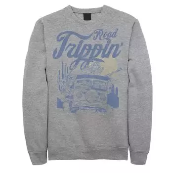 Мужская флисовая футболка Ninja Turtles Road Trippin' Blue Outline Licensed Character