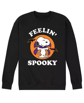 Мужская флисовая футболка Peanuts Feeling Spooky AIRWAVES, черный