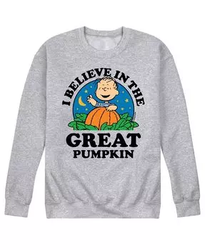Мужская флисовая футболка Peanuts Great Pumpkin AIRWAVES, серый
