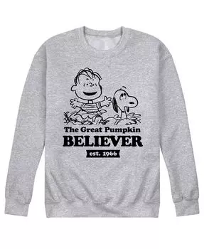 Мужская флисовая футболка Peanuts Great Pumpkin Believer AIRWAVES, серый