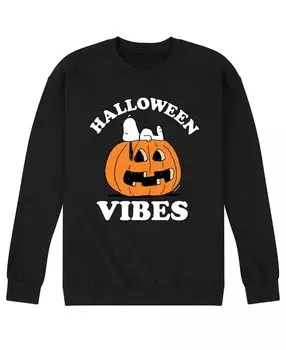 Мужская флисовая футболка peanuts halloween vibes AIRWAVES, черный
