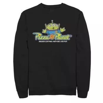 Мужская флисовая футболка с логотипом Disney Pixar Pizza Planet Alien Licensed Character