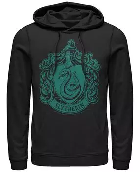 Мужская флисовая худи deathly hallows 2 simple slytherin Fifth Sun, черный