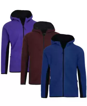 Мужская флисовая худи с молнией Tech, 3 шт Galaxy By Harvic, мультиколор