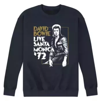 Мужская флисовая кофта David Bowie Santa Monica Licensed Character, синий