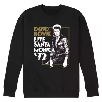 Мужская флисовая кофта David Bowie Santa Monica Licensed Character, черный