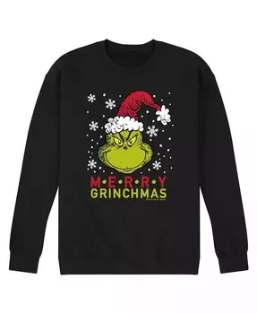 Мужская флисовая кофта с длинными рукавами The Grinch Merry The Grinchmas AIRWAVES, черный
