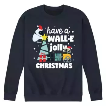 Мужская флисовая кофта Wall E Jolly Christmas Disney, синий