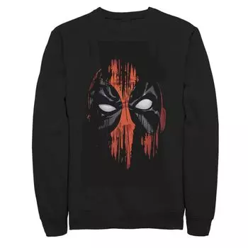 Мужская флисовая куртка для лица с выцветшей краской Marvel Deadpool Licensed Character