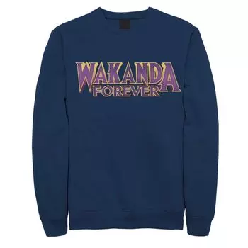 Мужская флисовая куртка Marvel's Black Panther Wakanda Forever Bold Licensed Character