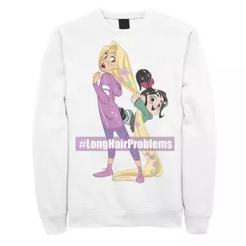 Мужская флисовая куртка с длинными волосами Disney Princess Rapunzel Licensed Character