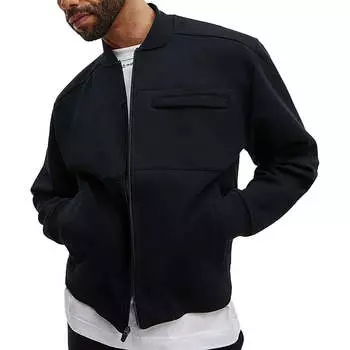 Мужская флисовая куртка с карманами из полиэстера Mode of One, цвет deep black