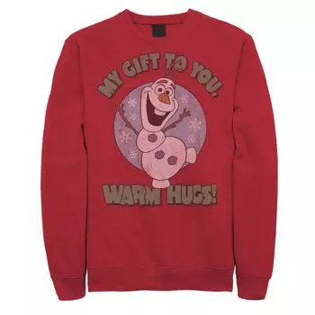 Мужская флисовая куртка с портретом Frozen Olaf My Gift To You Warm Hugs Disney