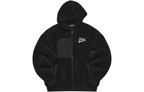 Мужская флисовая куртка серии BASEBALL, цвет черный Fila Fusion