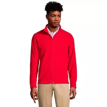 Мужская флисовая куртка средней плотности с молнией во всю длину Lands End Lands' End, красный