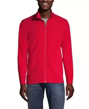 Мужская флисовая куртка Thermacheck 100 Lands' End, красный