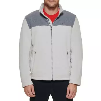 Мужская флисовая куртка Tommy Hilfiger, цвет Light Gray Silver