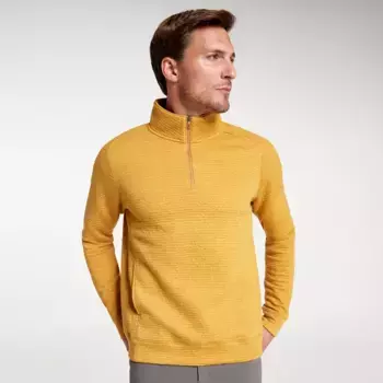 Мужская флисовая куртка VRST Recharge Lunar на молнии 1/4, цвет Palomino Gold Heather