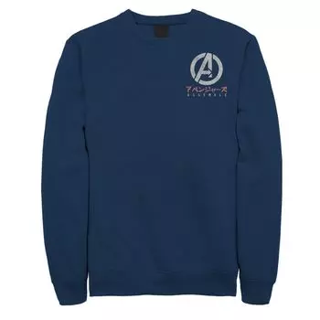 Мужская флисовая одежда Avengers с символами кандзи Marvel
