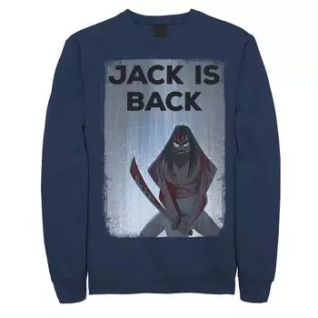 Мужская флисовая одежда Cartoon Network Samurai Jack The Jack Is Back Rainwaters Licensed Character, синий