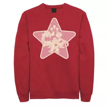 Мужская флисовая одежда Cartoon Network Steven Universe Group Shot Licensed Character, красный