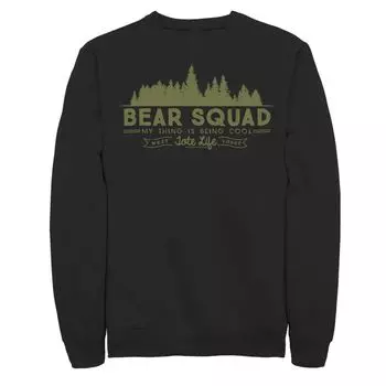 Мужская флисовая одежда Cartoon Network We Bare Bears Squadbeing Cool Forest Licensed Character