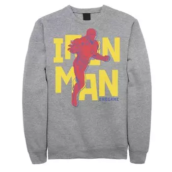 Мужская флисовая одежда в стиле поп-арт с надписью «Marvel Avengers: Endgame Iron Man» Licensed Character