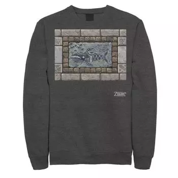 Мужская флисовая рамка с портретом из камня Nintendo Legend Of Zelda Links Awakening Whale Stone Licensed Character