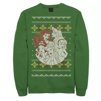 Мужская флисовая рубашка Princess Circle для группового снимка Ugly Christmas Disney