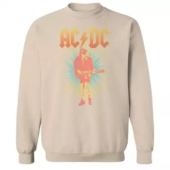 Мужская флисовая толстовка ACDC Licensed Character, песочный