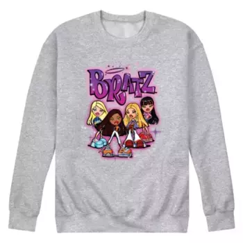 Мужская флисовая толстовка Bratz Doll Group Licensed Character, серый