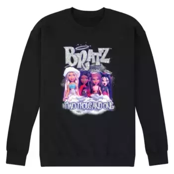 Мужская флисовая толстовка Bratz Two Twice One Licensed Character, черный