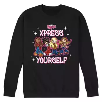 Мужская флисовая толстовка Bratz Xpress Self Licensed Character, черный